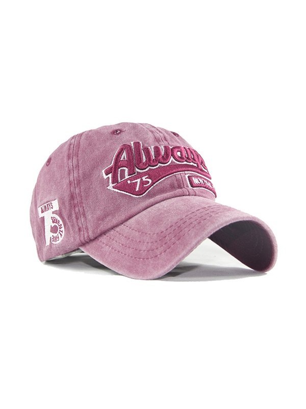 Gorra de béisbol con bordado de lavado vintage-1