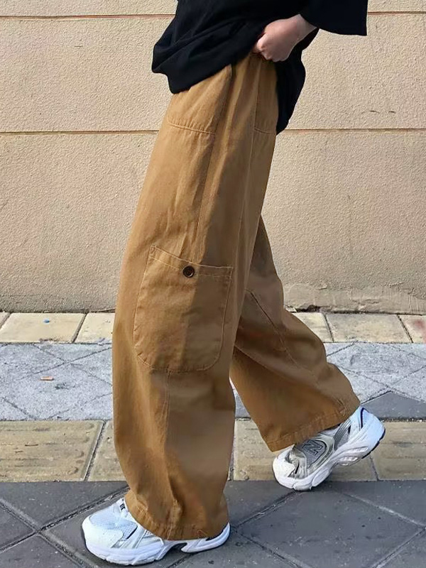 Pantalones cargo sueltos casuales para hombre-1